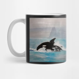 Orca Strait Series V- Duet - Salish Sea Mug